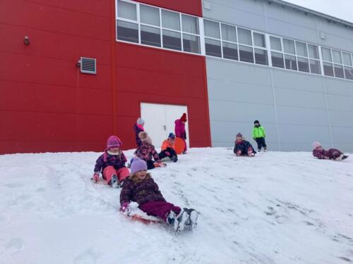 Vánoční týden u Motýlků a první klouzání na sněhu